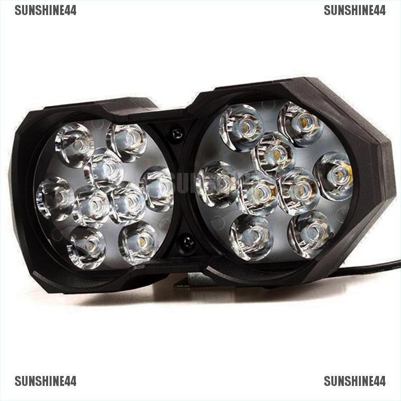 [Sunshine 44] Lampu 18 LED 40W Super Terang untuk Headlight Motor