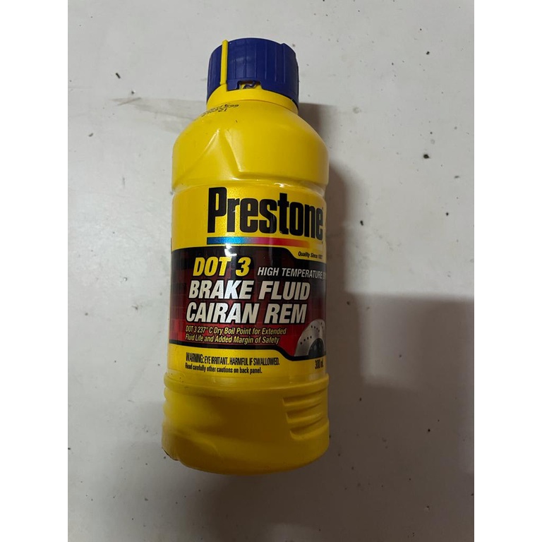 Brake Fluid Cairan Minyak Rem DOT 3 PRESTONE 300mL - merah biru