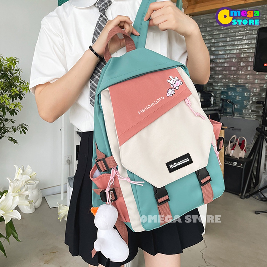 [O&amp;S] Tas Perempuan Korea Style Tas Wanita Tas Anak Sekolah Backpack Ransel Tas Punggung Wanita-OS182