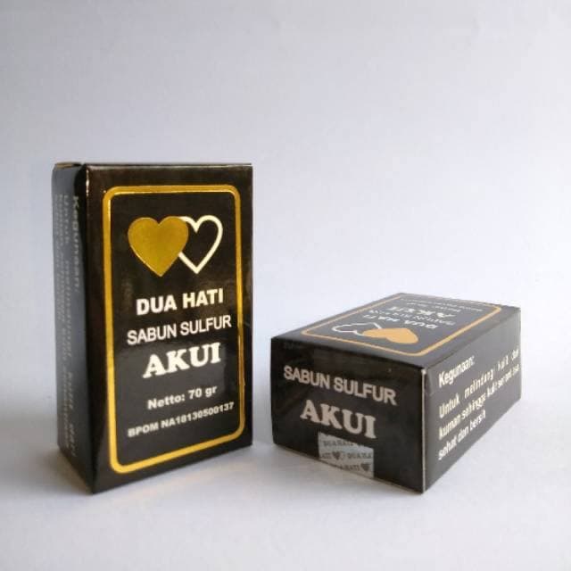 Akui Sabun Belerang Asli Obat Penyakit Kulit Obat Gatal Original BPOM - Akui Sabun Sulfur - Sabun Belerang Sabun Pemutih Badan Dan Wajah / Belerang Dua Hati Obat Gatal / Obat Panu /Produk Asli 100%