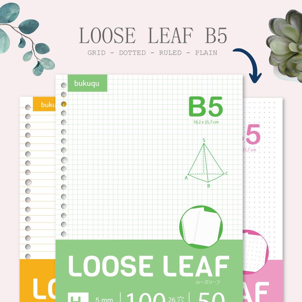 

((BISA COD)) Loose Leaf B5 - HVS 100 gsm Kertas Binder