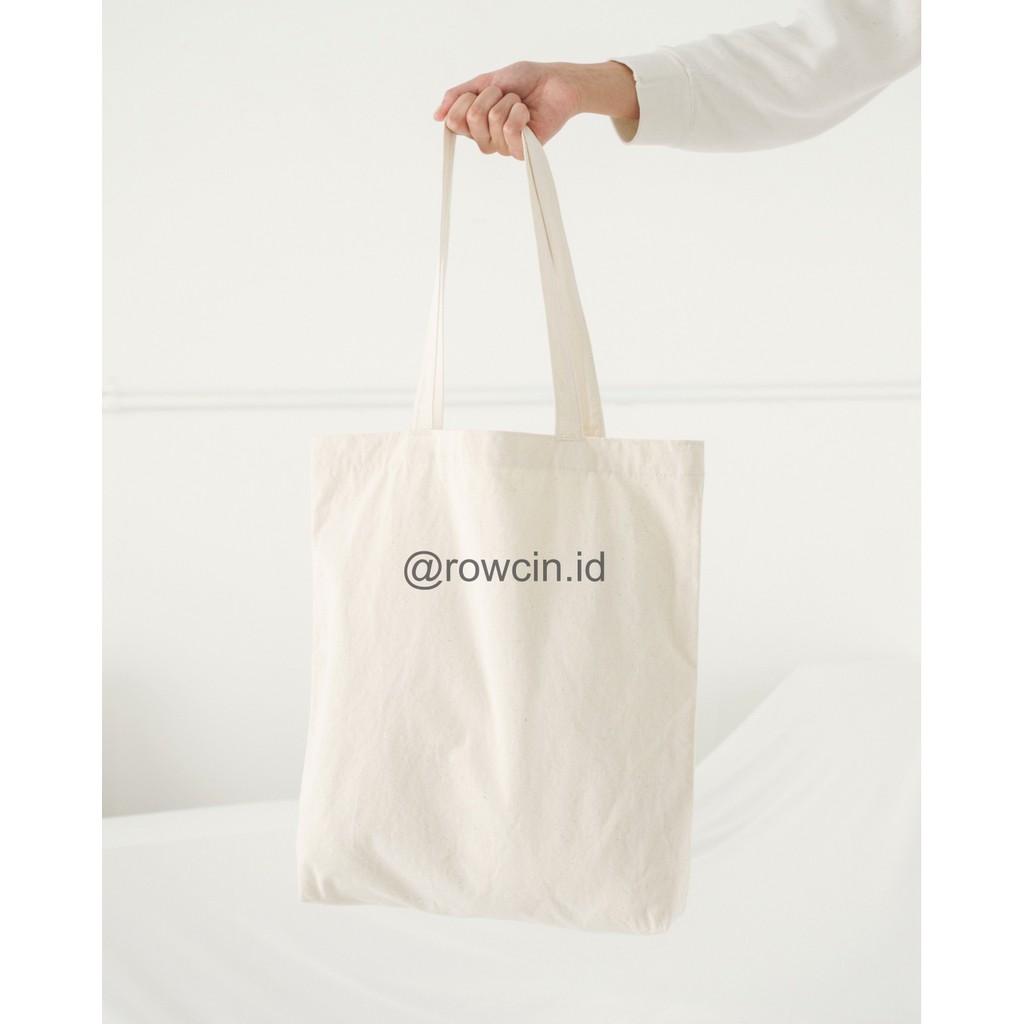 TOTEBAG POLOS BAHAN KANVAS TAS TOTE 40x35 cm