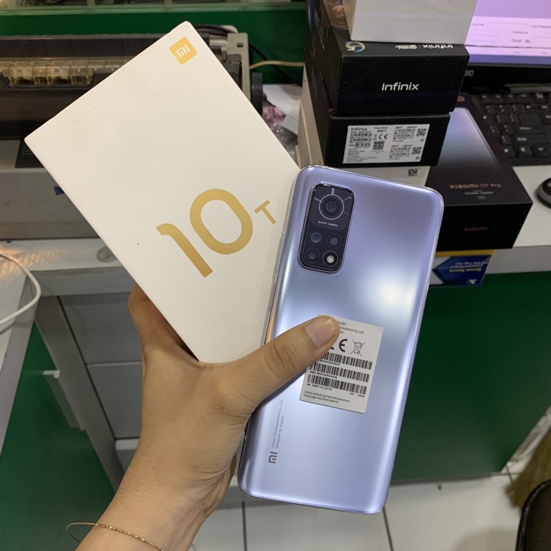 Mi 10T 8/128gb second bekas pakai normal fullset original resmi