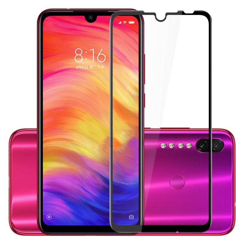 Tempered Glass Pelindung Layar Xiaomi Redmi Note 8 8 Pro Full Cover