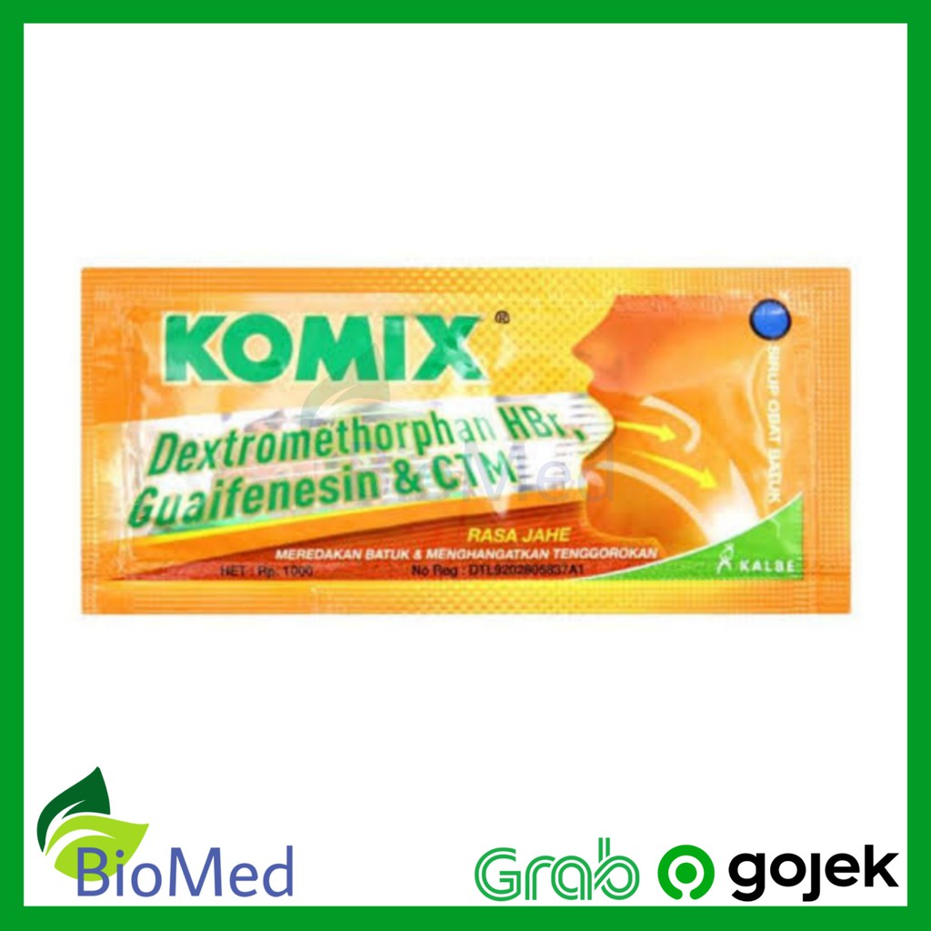 KOMIX OBH Jahe SACHET - Obat Flu Batuk Pilek