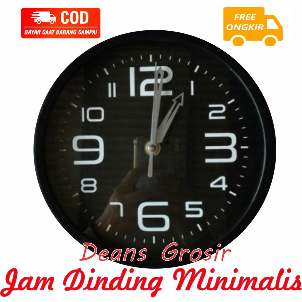 Jam dinding Wall Clock Minimalis Modern Elegan Dekorasi 