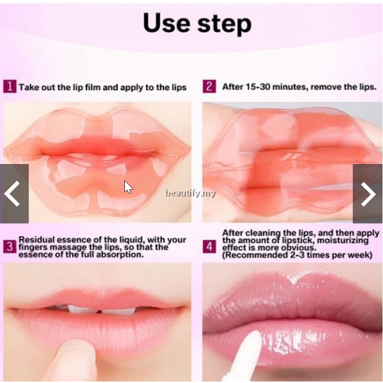 LIP MASK / Masker Bibir / PINK Lips Gel Mask Melembabkan Menghilangkan Kulit Mati