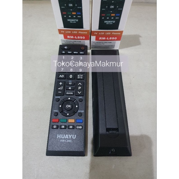 Remot Remote TV Toshiba RM-L890 LED/LCD Original Tanpa Program