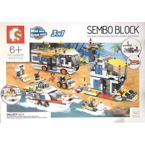 Brick SEMBO SD6970 3 In 1 - Bus / Ship / House