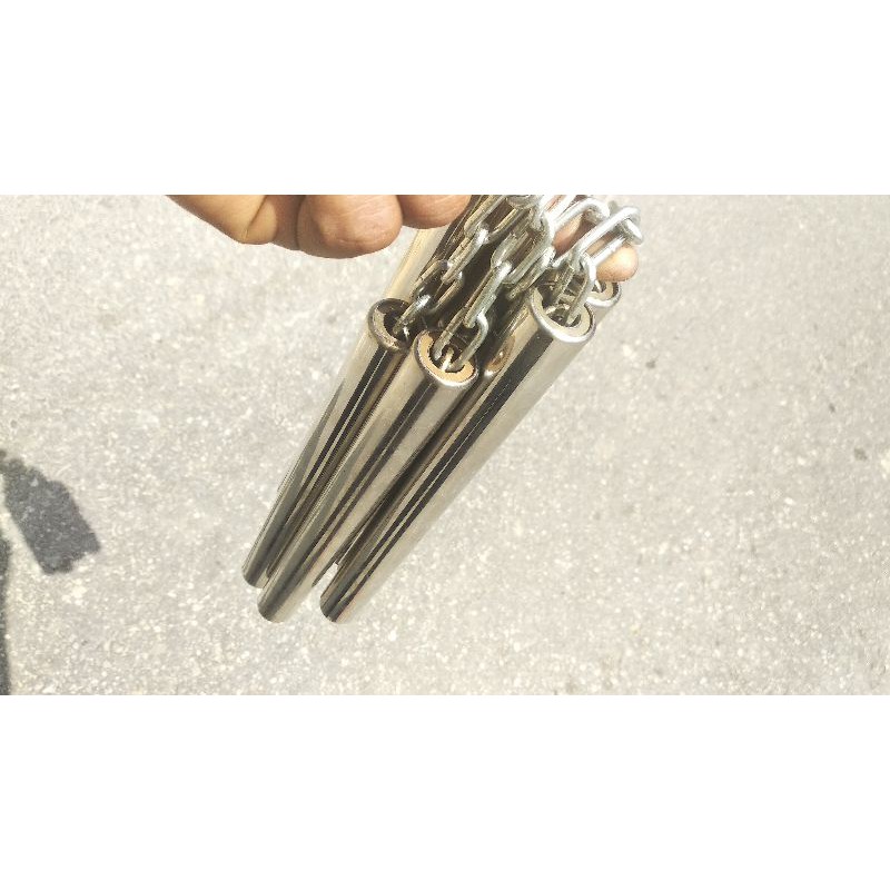 nunchaku stainlees kerincing / double stick / ruyung