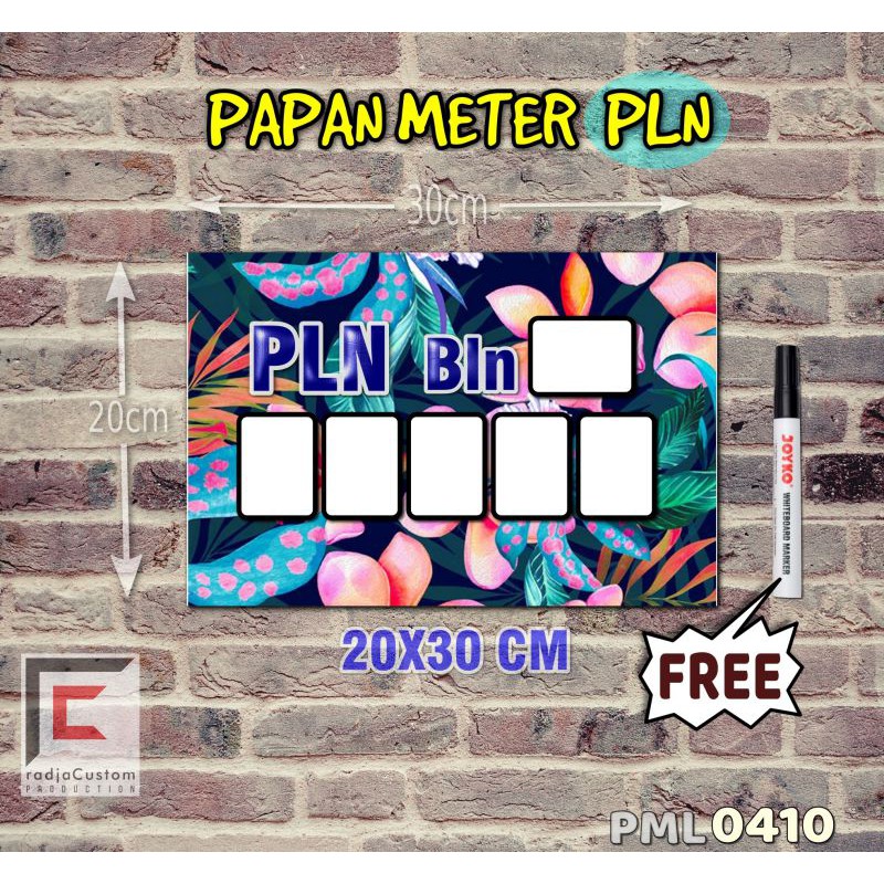 

RadjaCustom Papan Meter Listrik PLN PAM motif Unik - Tropical 10