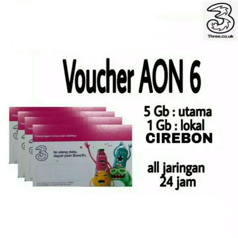 Voucher Tri AON 6GB REGULER