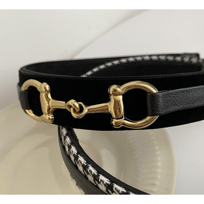 Bando Bandana Korea Wanita / Bando Polos Gold Hardware Utah