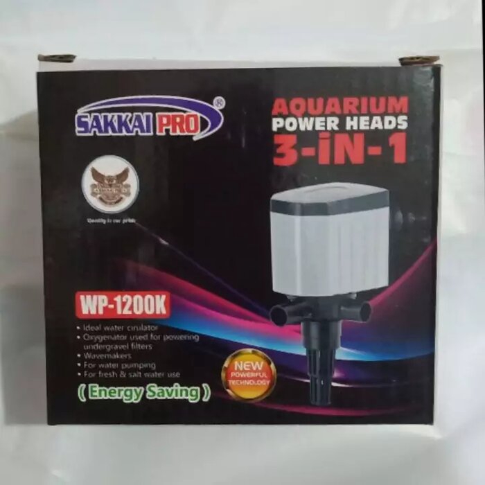 Pompa Air Aquarium Power Head Heads Sakkai Pro WP 1200 1200K WP1200K