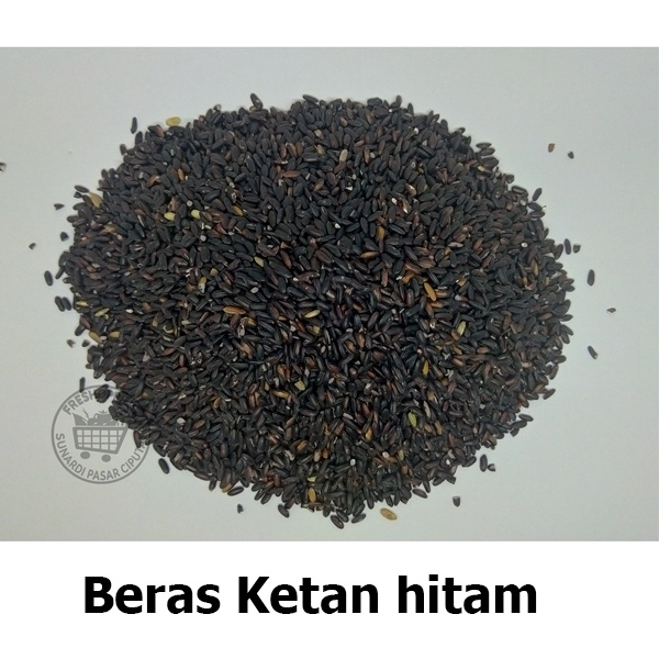 Beras Ketan hitam &amp; ketan hitam sosoh per 1/2 liter ±380gram