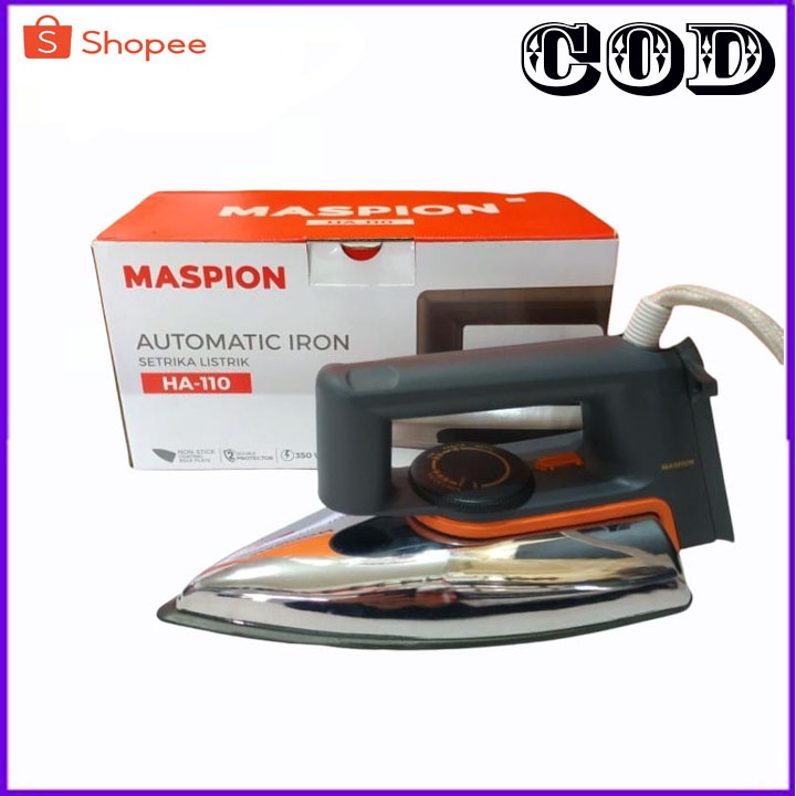 PROMO Maspion Setrika Listrik HA-110 / gosokan maspion klasik