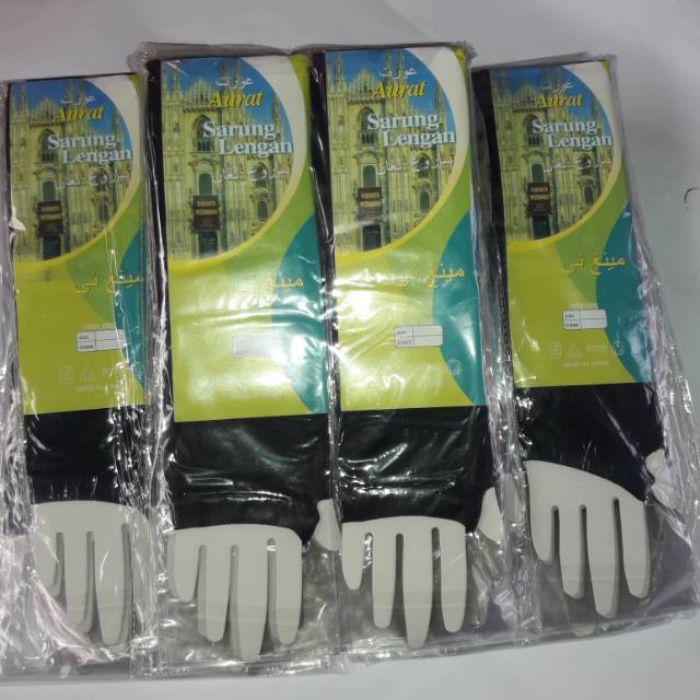 Manset Polos Hitam/Handsock Panjang 45cm||Manset Handsock||Bahan Stoking Tebal Tidak Panas Lembut Di