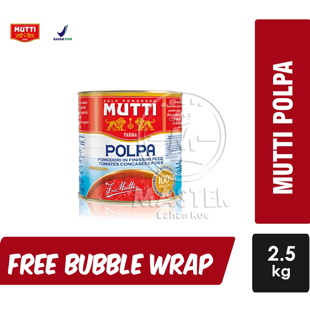 

Mutti Fruit Finely Chopped / Mutti Fruit Whole Peeled Tomato [2.5kg]