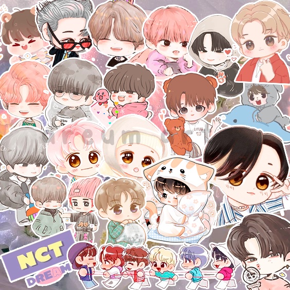 

Stiker Nct Dream Chibi Aethetic / Sticker kpop Cute Cartoon