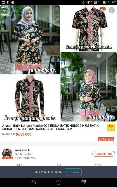 Atasan Batik Dolby Dolbi Dobby Doby Tenun Sutra Tulis Halus Katun Atbm Baron ,sarombit Atasan