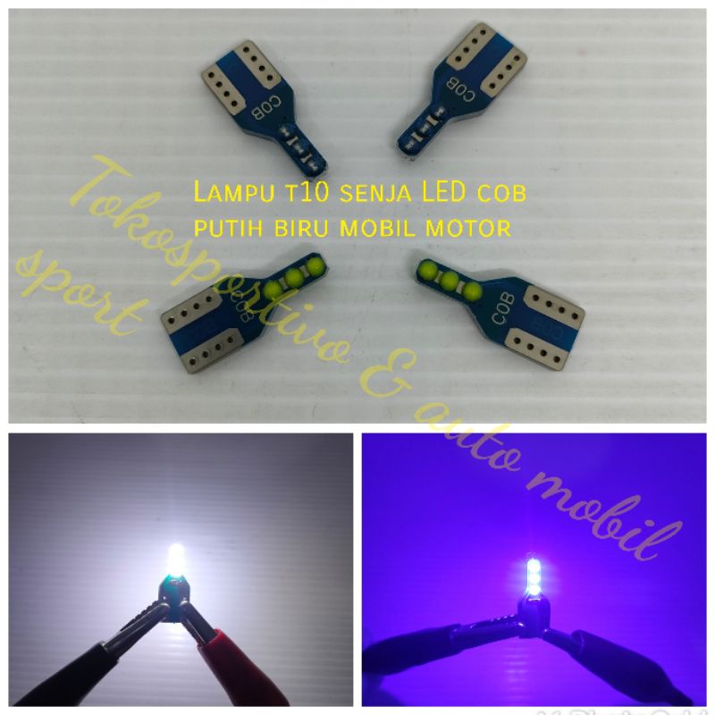 Lampu LED T10 senja kotak cob LED mobil motor universal lampu t10 led