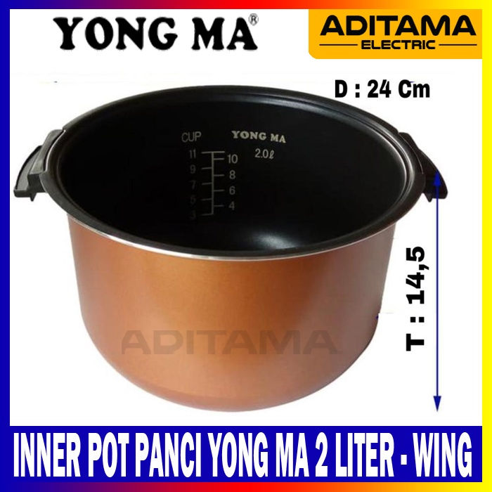 PANCI MAGIC COM YONGMA 2 LITER/ INNER POT YONG MA 2L WING ORIGINAL