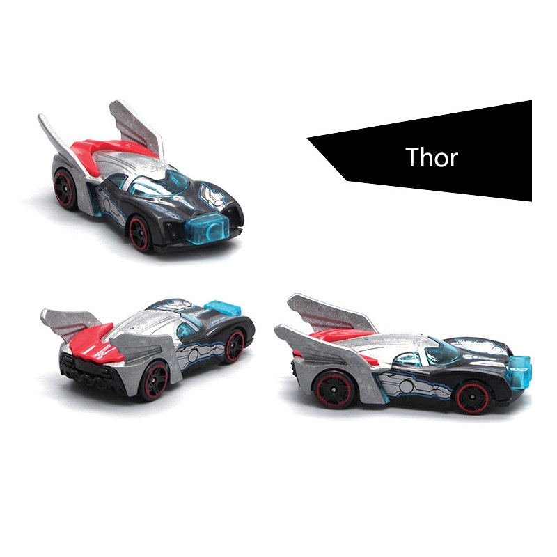 Mainan Mobil Balap Marvel Thor Captain Marvel Bahan Alloy Metal Untuk Hadiah Anak