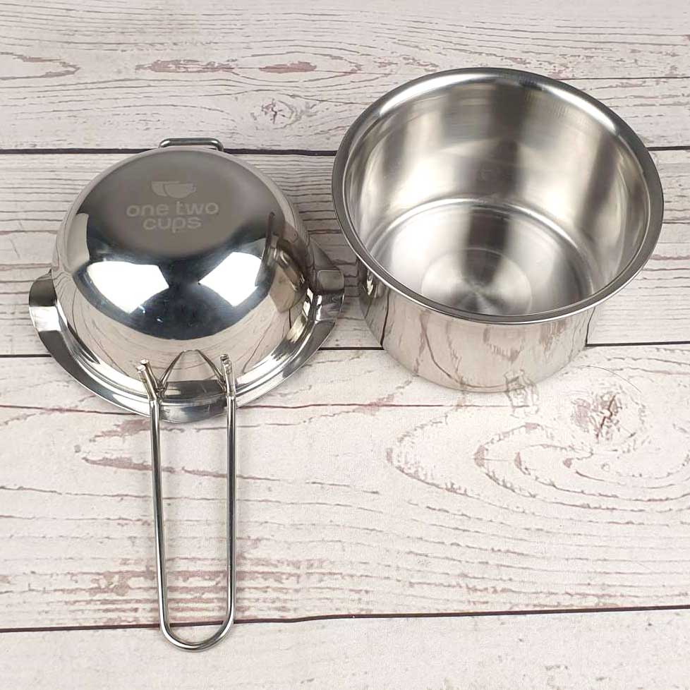 [Toserba_Emak] - One Two Cups Chocolate Melting Pot Pan Panci Leleh Keju Coklat Stainless Steel - NEW!