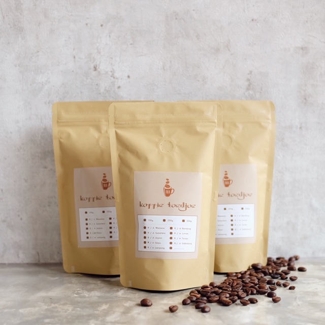 

Kopi Robusta Arabika Arabica GAYO 250gram Koffie Toedjoe