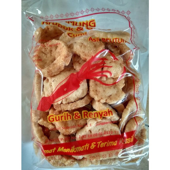 

TERLARIS Kerupuk & Getes Cumi asli Belitung