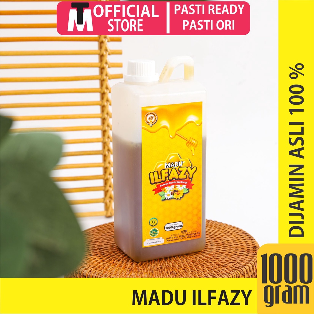 Madu ILFAZY Murni RAW HONEY Sumber NUTRISI dan ENERGY 1 kg