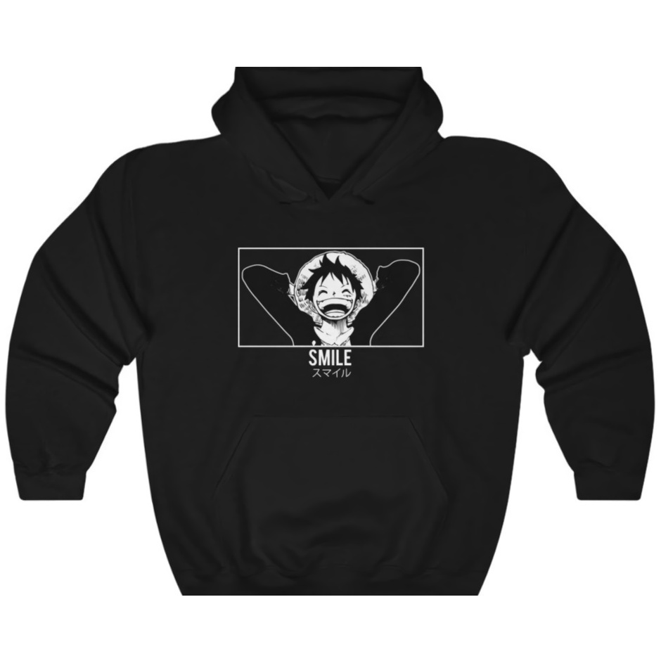 Hoodie Luffy Smile Anime Manga One Piece Premium Unisex