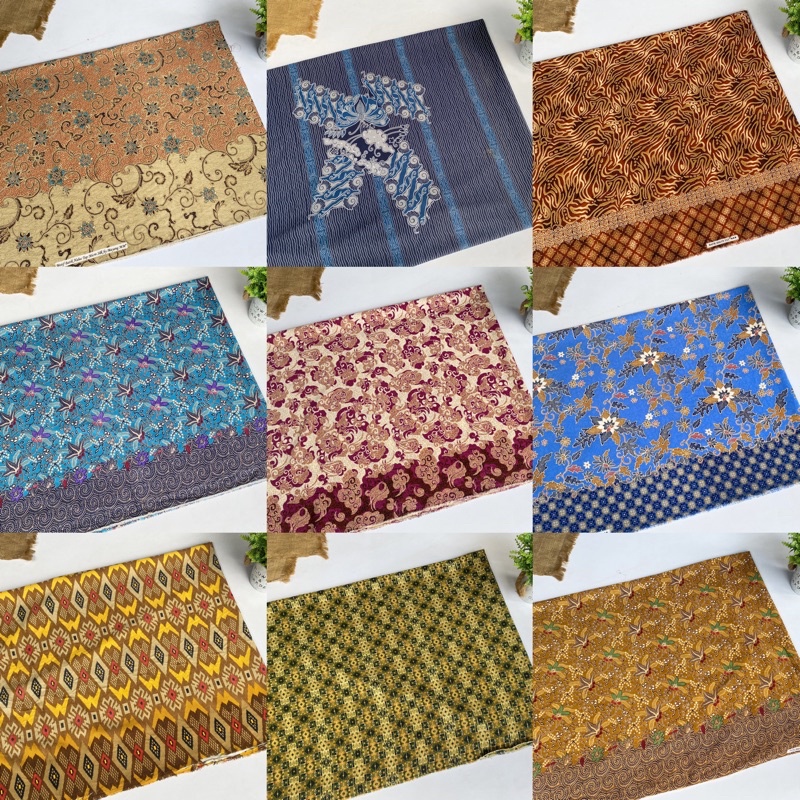 Kain Batik Meteran Bahan Wolfis Premium Kode A