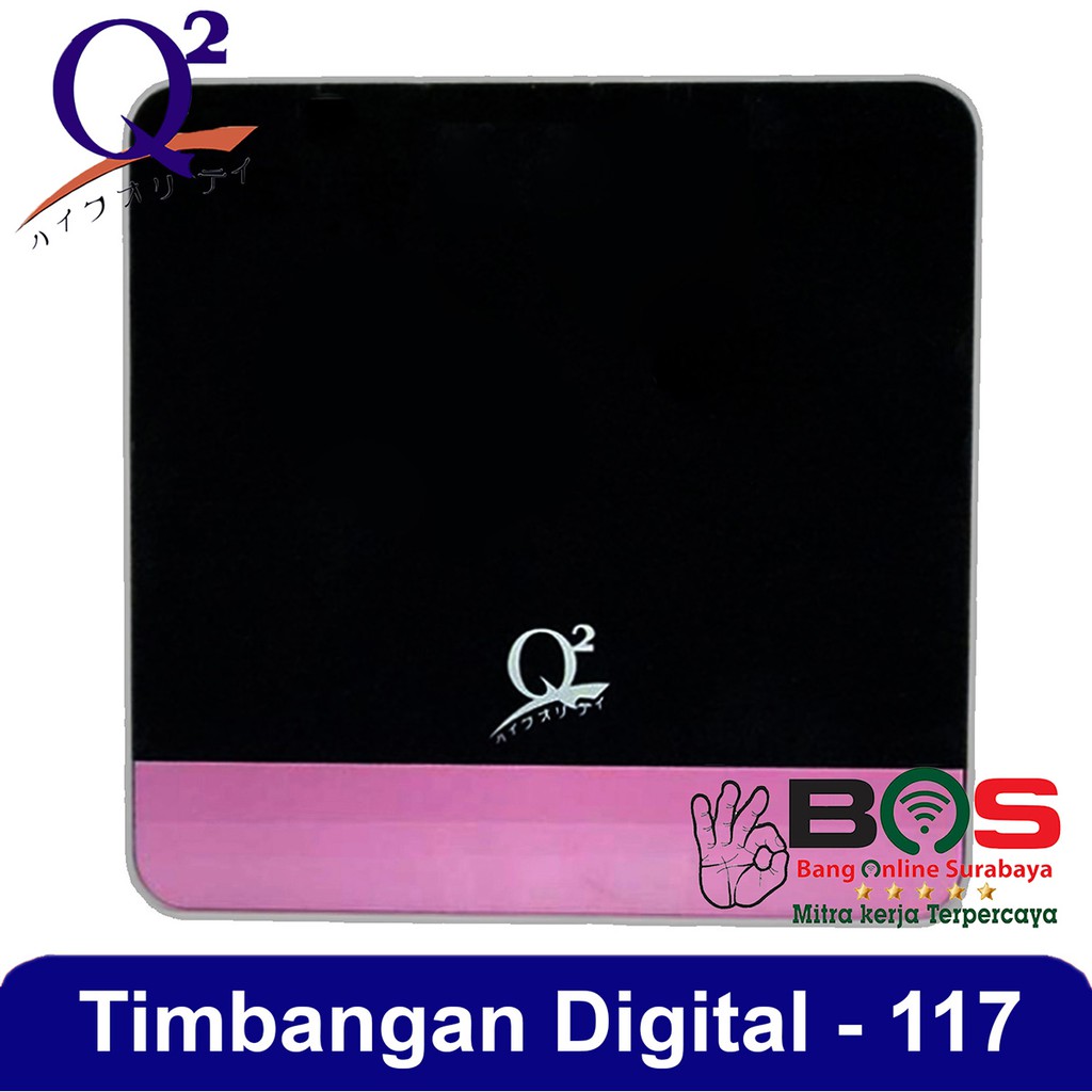 Timbangan Badan Digital Q2117D Pendeteksi Berat Badan &amp; Suhu Ruangan Q-2117D Q 2117D