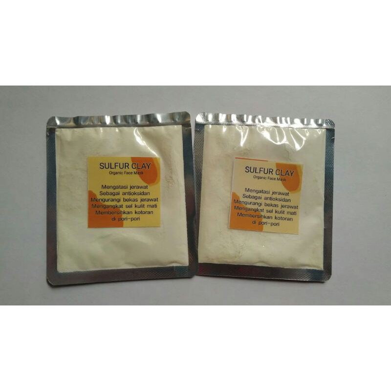 Masker Wajah Organik Variant SULFUR CLAY | BUY 5 GET 1 FREE