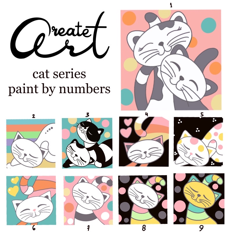 

Paint By Number Animal , kucing paint by number , cat lover , melukis kucing