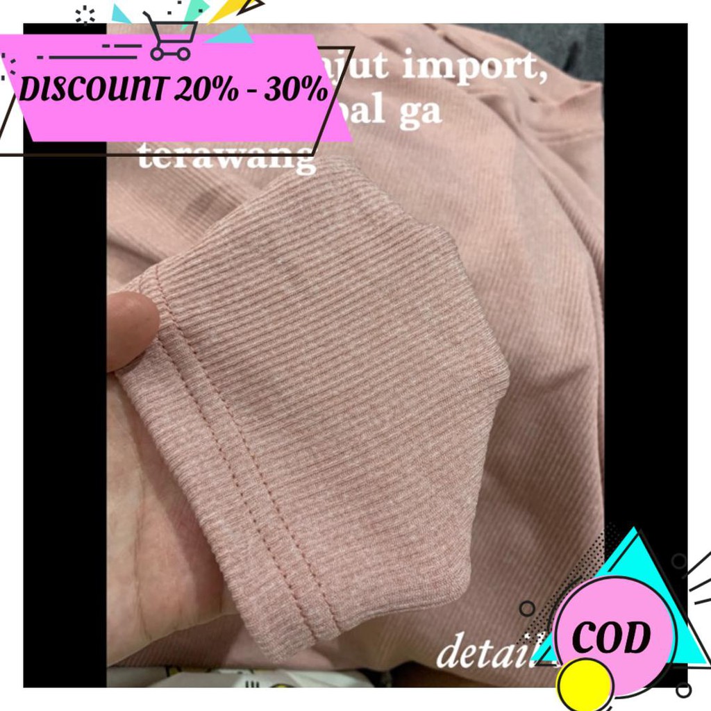 (BAYAR DITEMPAT) TUNIK BORTEGA - KAOS RAJUT IMPORT MUSLIMAH JUMBO XXL MURAH GROSIR POLOS KNIT TEBAL