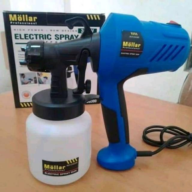 Spray Gun Mollar ESG 300 kompresor alat cat listrik pakai 