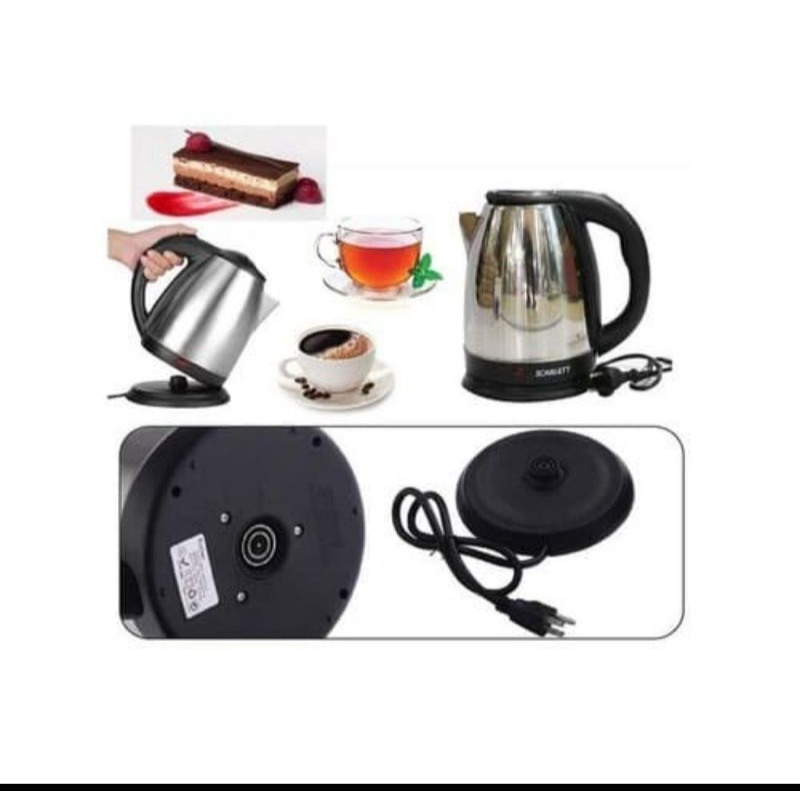 Teko Listrik Stainless Steel 1.5L Pemanas Air Peralatan Dapur Kitchen