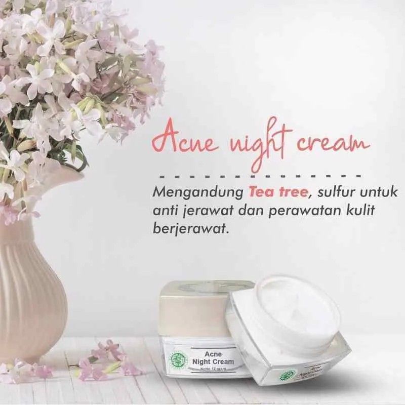 MS glow night cream / night cream ultimate / night cream luminous / night acne / night whitening