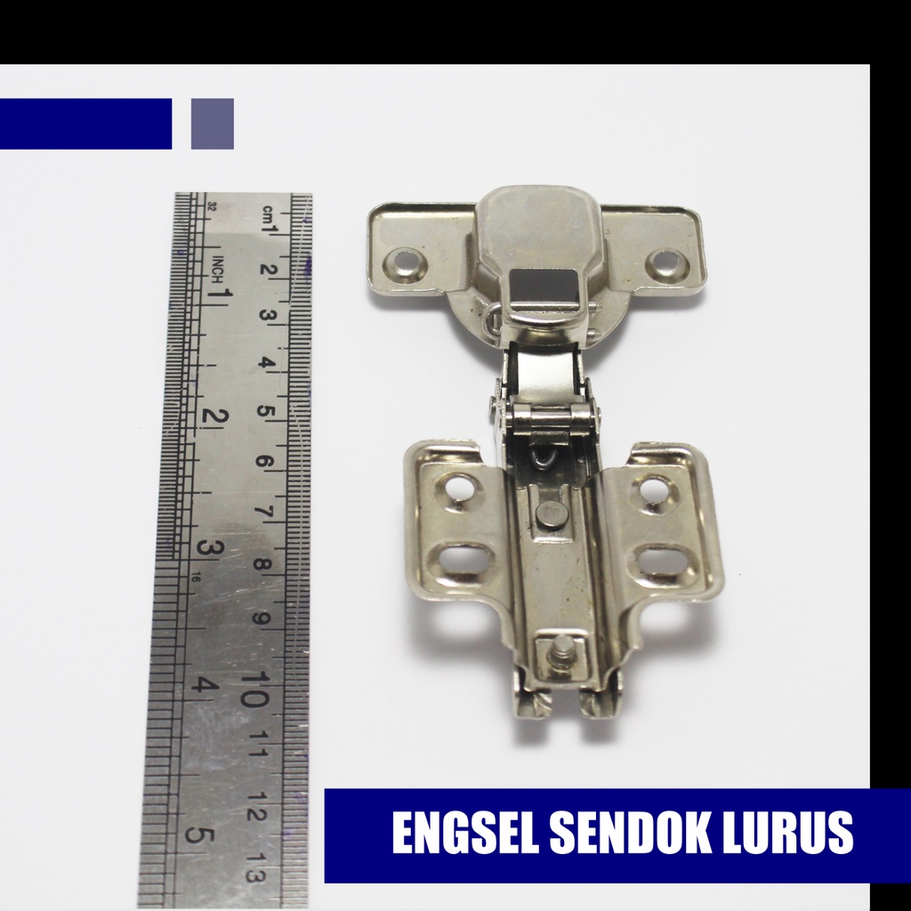 Engsel Sendok Biasa Non Hidrolik - Engsel Pintu dan Furniture - Engsel Sendok Lurus - Engsel Sendok 