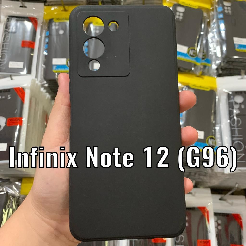 INFINIX SMART 7 NOTE 12 G96 NOTE 12 NOTE 12 2023 CASE BLACK PREMIUM SOFTCASE SILIKON KARET SOFT HITAM FULL CASING PROTECT CAMERA COVER PELINDUNG KAMERA