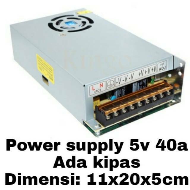 Power supply switching 5v 40a fan kipas