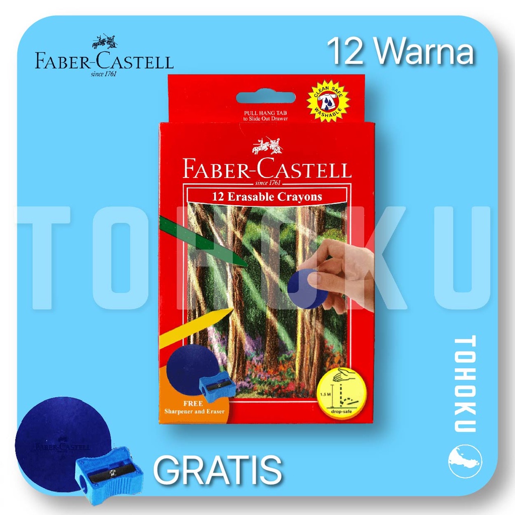 

Crayon Faber Castell Erasable dapat Dihapus 12