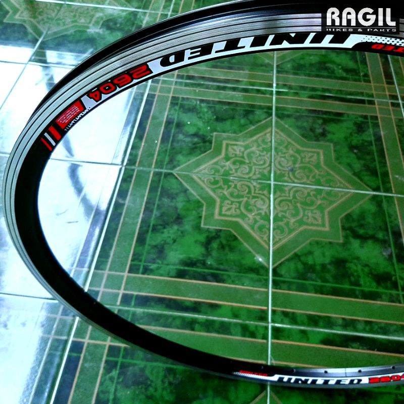 VELG RIMS SEPEDA MTB FEDERAL 26 DOUBLE WALL UNITED 2604 LUBANG HOLE 36 36H