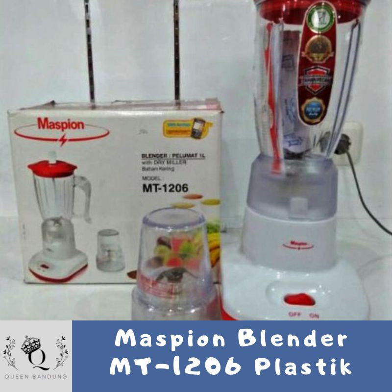 Maspion Blender MT 1206 2in1 Plastik