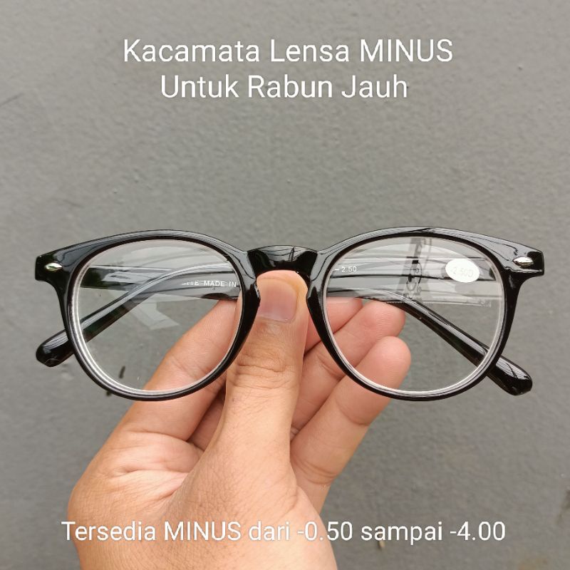 Kacamata Minus Super Fokus Untuk Rabun Jauh Frame Oval Pria Wanita Terbaru