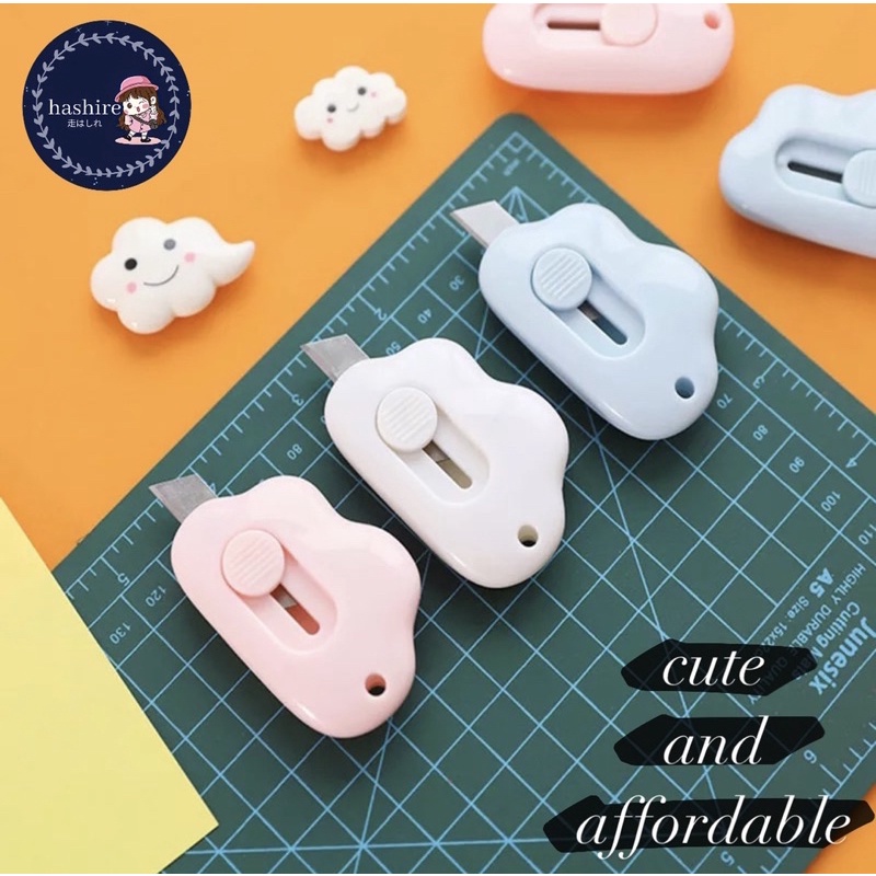 Mini Cutter Cloud Shape|| Cutter Kecil || Cutter Kecil for School and Art Safety Cutter