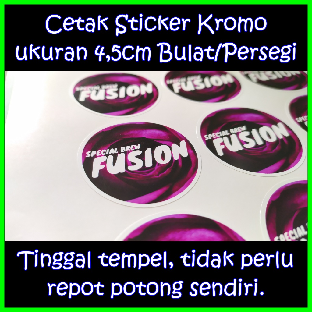 

Cetak Sticker Kromo ukuran 4,5cm Bulat/Persegi