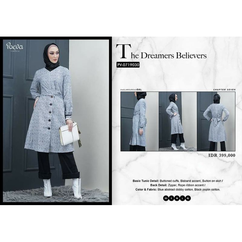 POEVA PV-0719030 GLAMOUROUS GAL BY TUNEECA DISKON SALE PROMO TUNIK SHORTDRESS ATASAN WANITA
